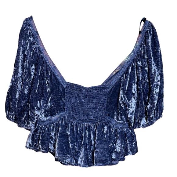 Free People Yours Truly Velvet Top | Medium | MSRP $128 - Picture 3 of 5